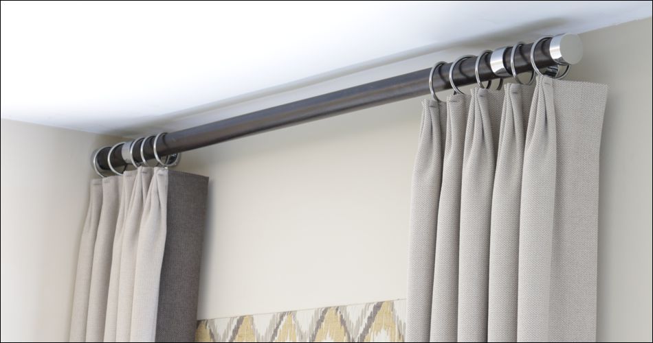 wood pole curtain rod