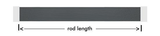 stainless steel rod length