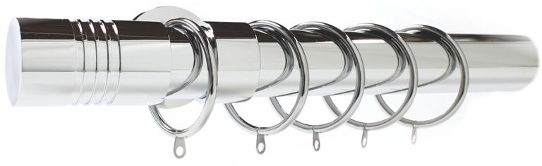 chrome curtain rod